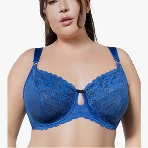 Parfait Blue Lace Underwire Bra